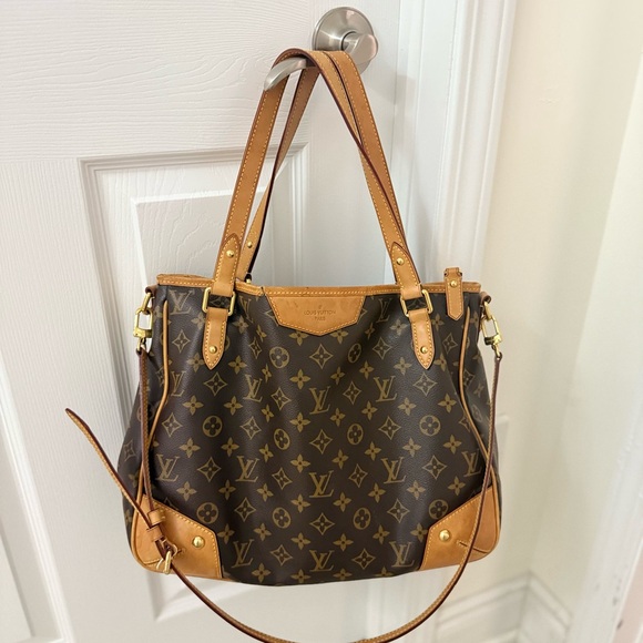 Louis Vuitton Brown and Tan Monogram Tote - Picture 2 of 4